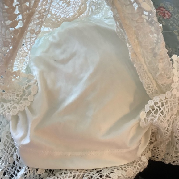 NWT American Rag Cie Lined Sleeveless Tiered Crochet Dress Size Small - Picture 5 of 9